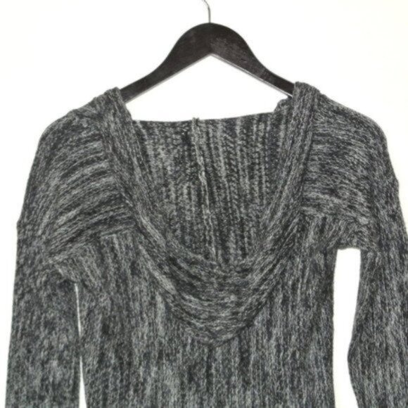 Vintage Havana Marbled Hooded Fringe Sweater‎ S - Picture 7 of 7
